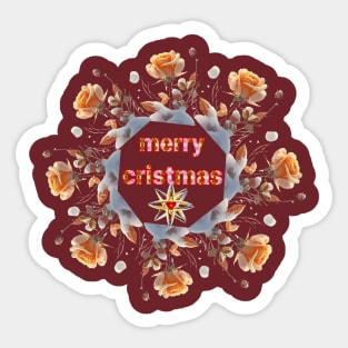 merry cristmas art Design. Sticker